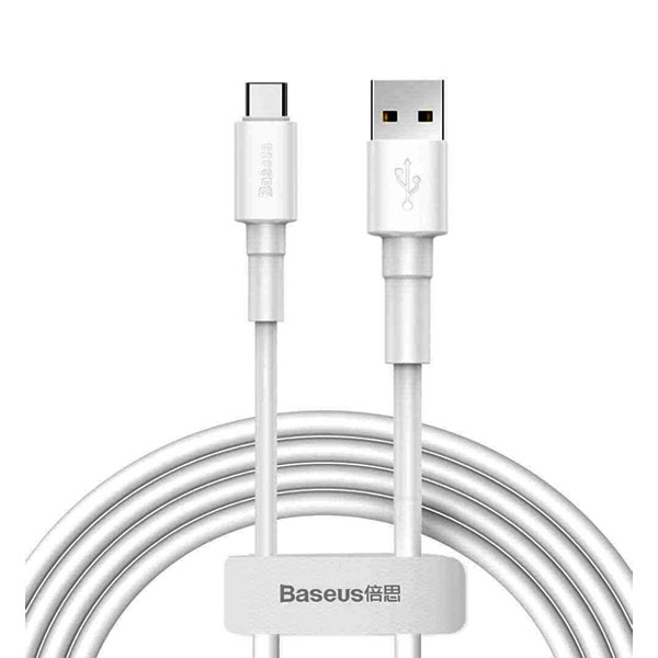 Baseus Mini White Cable USB For Type C 3A 1m