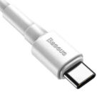 2. Baseus Mini White Cable USB For Type-C 3A 1m White