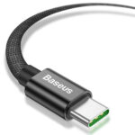 3. Baseus double fast charging USB cable USB For Type-C 5A 1m Black