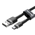 3.Baseus cafule Cable USB For Micro 2.4A 1M Gray+Black