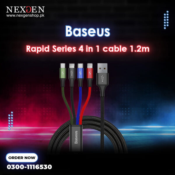 Baseus Rapid Series 4 in 1 cable 1.2m