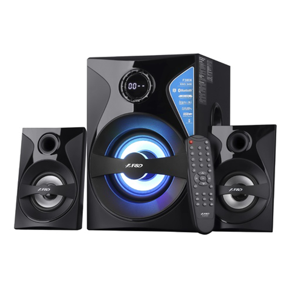 F&d f380x bluetooth speakers with led lights