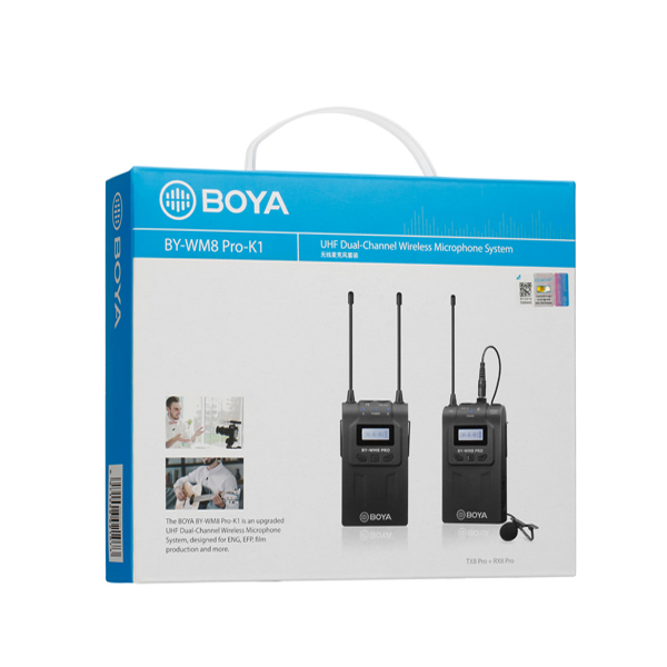 BOYA By-WM 8 pro-K1 dual channel wireless microphone system