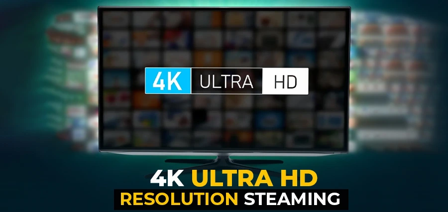 4K Ultra HD Resolution streaming