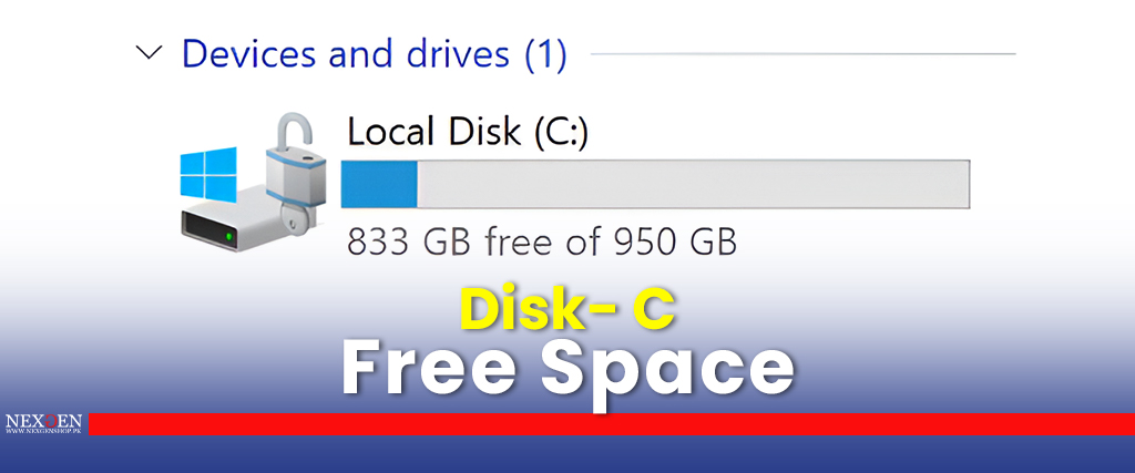 Disk C Free space
